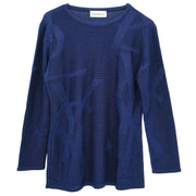 Yves Saint Laurent Top Navy SBB9-392 #M 154470