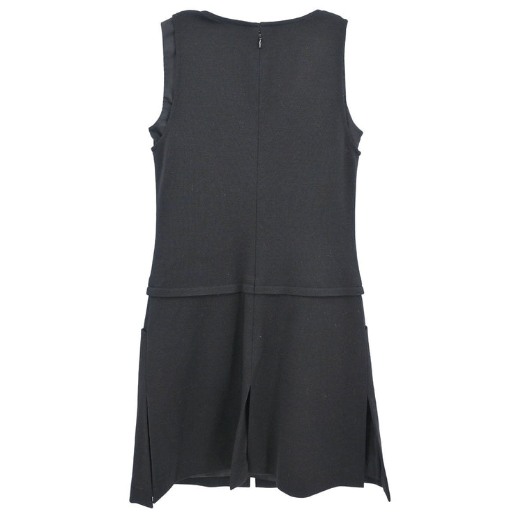 Chanel Sleeveless Dress Black 07A #38 154471