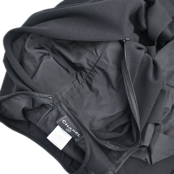 Chanel Sleeveless Dress Black 07A #38 154471