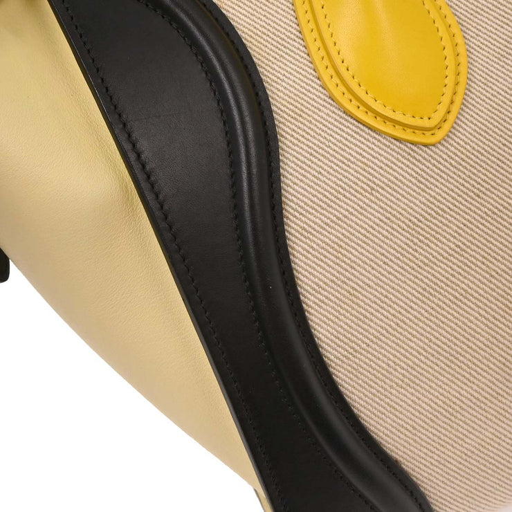 Celine Tricolor Canvas Leather Micro Luggage Tote Bag U-GA-0135 154474