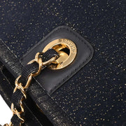 Chanel Navy Gold Small Deauville Tote Bag 154478