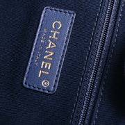 Chanel Navy Gold Small Deauville Tote Bag 154478