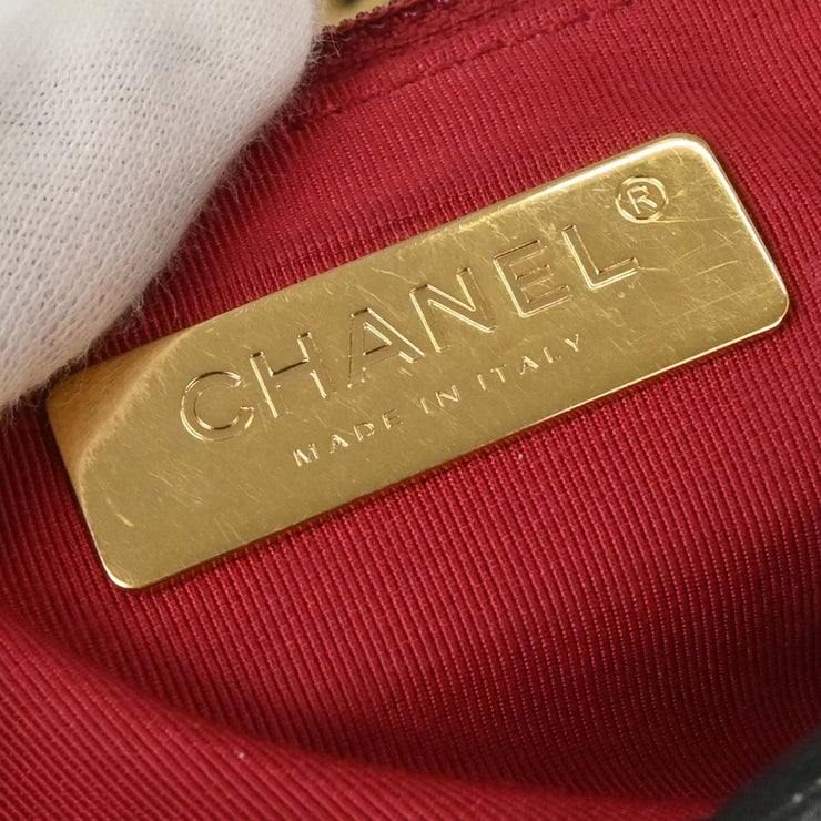 Chanel Black Calfskin 19 Dix-neuf  Shoulder Bag 154479