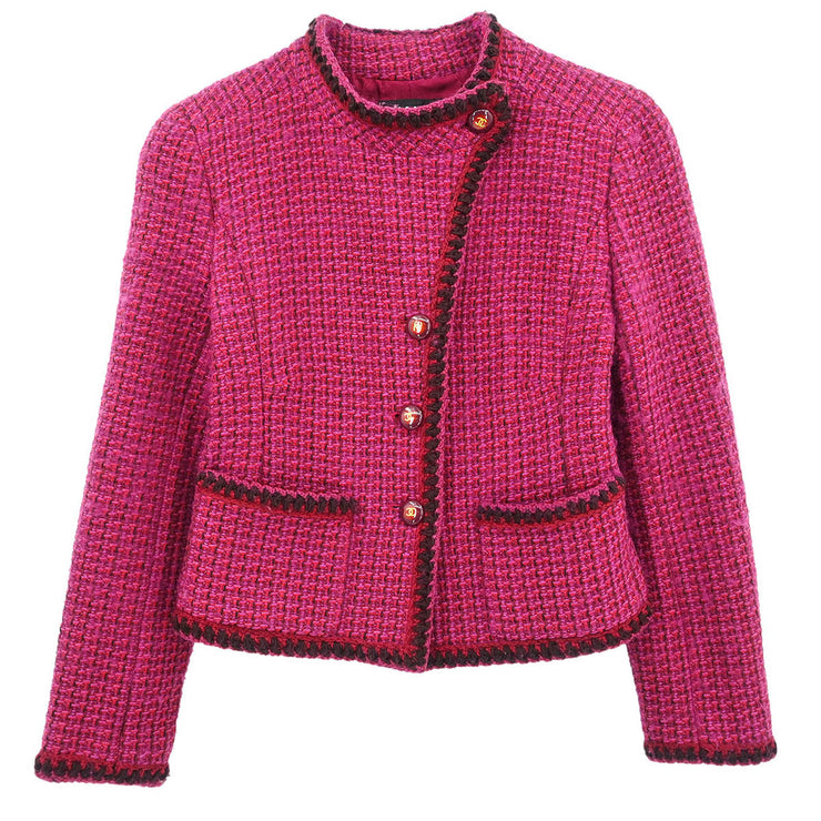 Chanel Pink Single Breasted Jacket 154484