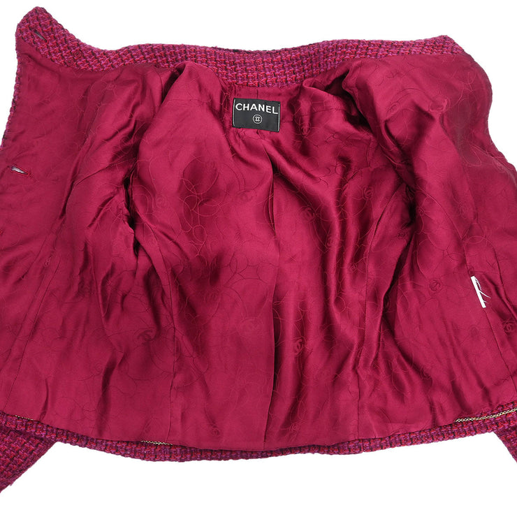 Chanel Pink Single Breasted Jacket 154484