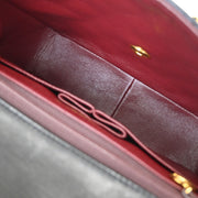 Chanel Black Lambskin Classic Square Flap Shoulder Bag 20 154485