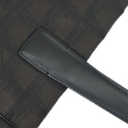 Chanel Brown Jacquard Nylon Travel Line Tote Handbag 154490