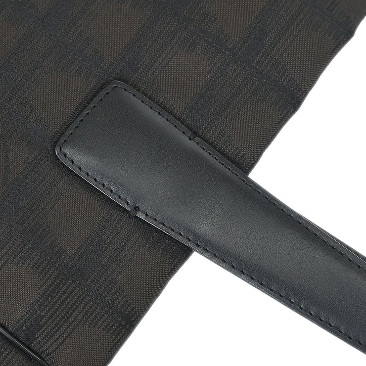 Chanel Brown Jacquard Nylon Travel Line Tote Handbag 154490