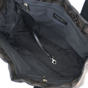 Chanel Brown Jacquard Nylon Travel Line Tote Handbag 154490