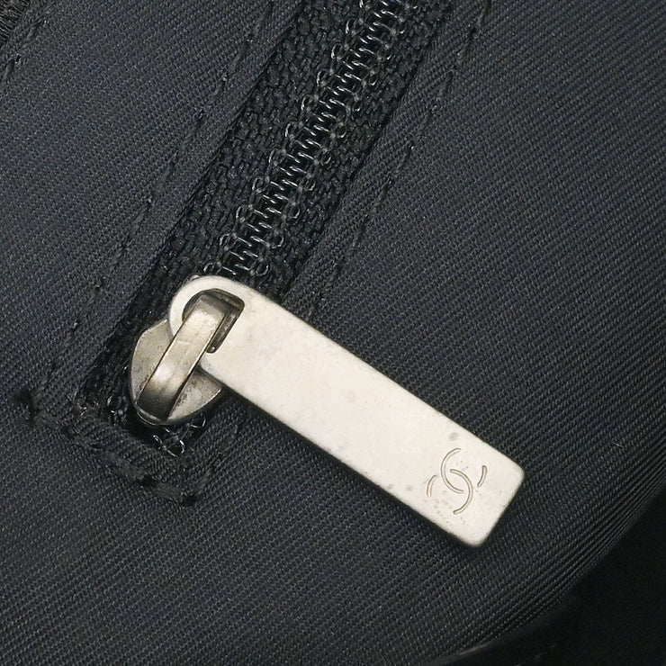 Chanel Brown Jacquard Nylon Travel Line Tote Handbag 154490