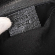 Gucci Black Canvas GG Horsebit Handbag 131495 205027 154493
