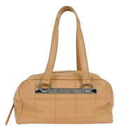 Chanel Beige Calfskin Wild Stitch Choco Bar Handbag 154494