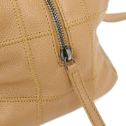 Chanel Beige Calfskin Wild Stitch Choco Bar Handbag 154494