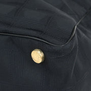 Chanel Black Jacquard Nylon Travel Line Tote Handbag 154495