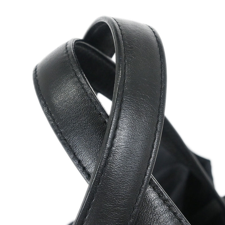 Chanel Black Jacquard Nylon Travel Line Tote Handbag 154495