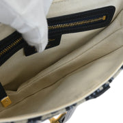 Christian Dior Navy Oblique Trotter Saddle Handbag 05-RU-1108 154497