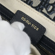 Christian Dior Navy Oblique Trotter Saddle Handbag 05-RU-1108 154497