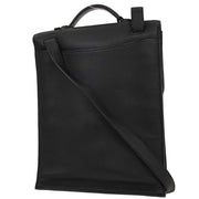 Hermes Black Taurillon Clemence Sac a Depeches DPLG Handbag  Square:F M.U 154498