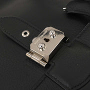 Hermes Black Taurillon Clemence Sac a Depeches DPLG Handbag  Square:F M.U 154498