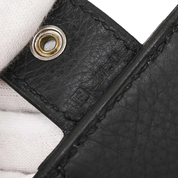 Hermes Black Taurillon Clemence Sac a Depeches DPLG Handbag  Square:F M.U 154498