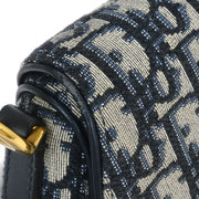 Christian Dior Navy Oblique Trotter Saddle Handbag 28-MA-1129 154501