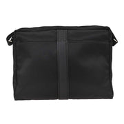 Hermes Black Toile Chevrons Acapulco Besace MM Shoulder Bag 154503