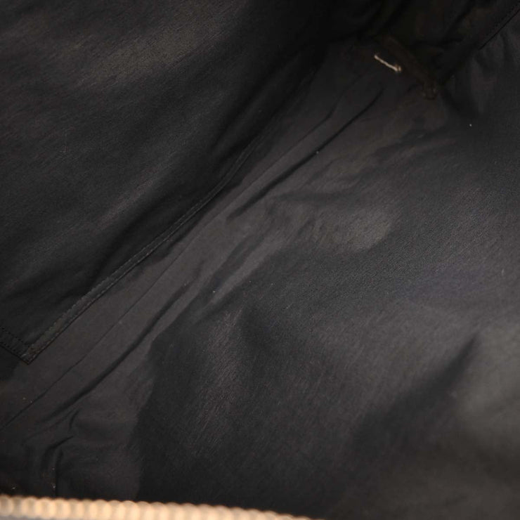 Hermes Black Toile Chevrons Acapulco Besace MM Shoulder Bag 154503