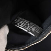 Hermes Black Toile Chevrons Acapulco Besace MM Shoulder Bag 154503