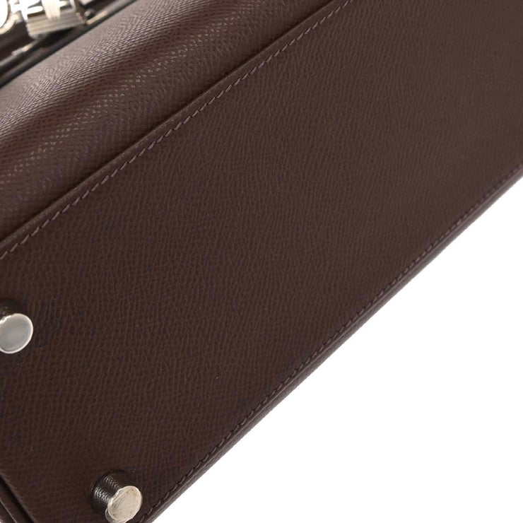Hermes Chocolat Epsom Kelly 25 Retourne 2way Handbag  Square:M 4 154504