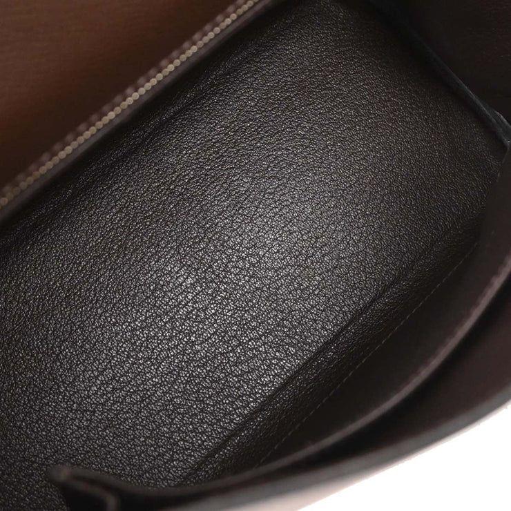 Hermes Chocolat Epsom Kelly 25 Retourne 2way Handbag  Square:M 4 154504