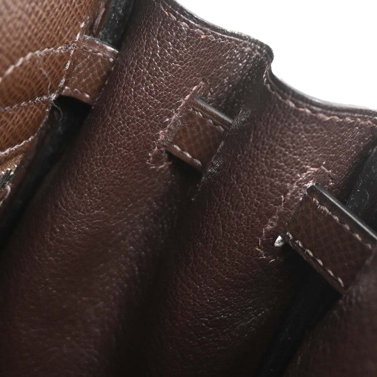 Hermes Chocolat Epsom Kelly 25 Retourne 2way Handbag  Square:M 4 154504