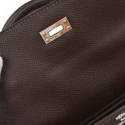 Hermes Chocolat Epsom Kelly 25 Retourne 2way Handbag  Square:M 4 154504