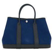 Hermes Navy Toile Officier Negonda Garden Party 30 TPM Tote Bag VP Square:R 154506