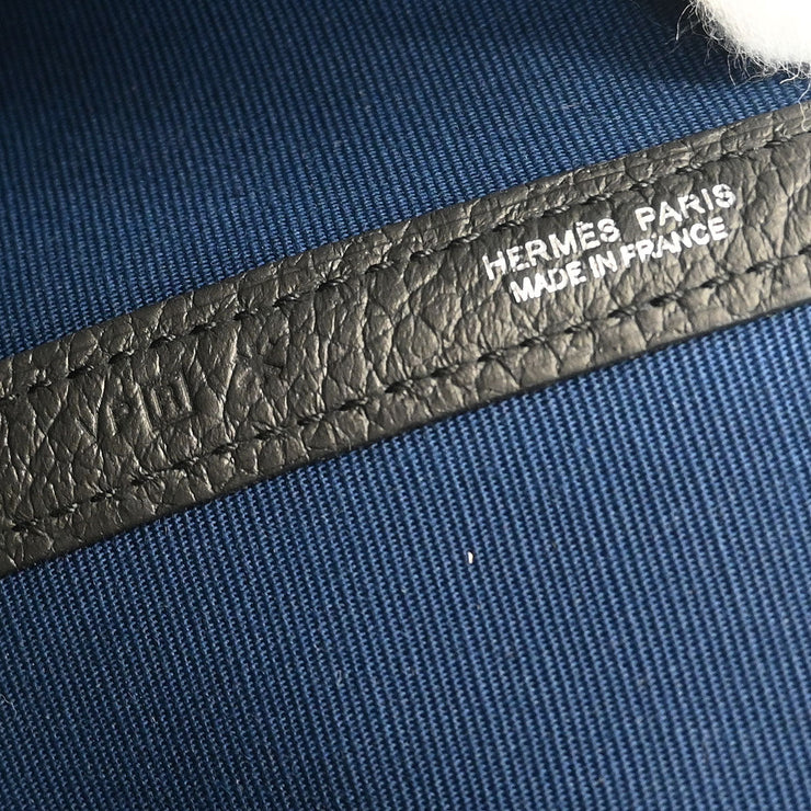 Hermes Navy Toile Officier Negonda Garden Party 30 TPM Tote Bag VP Square:R 154506