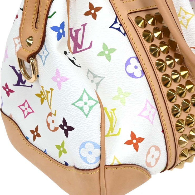 Louis Vuitton White Monogram Multicolor Courtney MM M45641 TH2049 154507