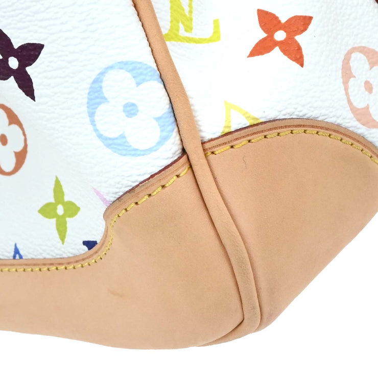 Louis Vuitton White Monogram Multicolor Courtney MM M45641 TH2049 154507