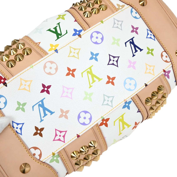 Louis Vuitton White Monogram Multicolor Courtney MM M45641 TH2049 154507