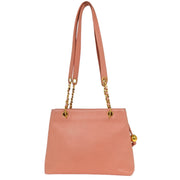 Chanel Pink Calfskin Chain Shoulder Bag 154508