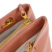 Chanel Pink Calfskin Chain Shoulder Bag 154508