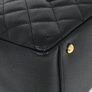 Chanel Black Calfskin Petite Timeless Tote PTT Chain Handbag 154512