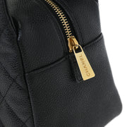 Chanel Black Calfskin Petite Timeless Tote PTT Chain Handbag 154512