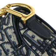 Christian Dior Navy Oblique Trotter Saddle Handbag 05-RU-0188 154515