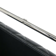 Chanel Black Lambskin Metal Bar Frame 2way Handbag 154517