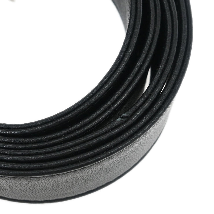 Chanel Black Lambskin Metal Bar Frame 2way Handbag 154517