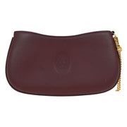 Cartier Bordeaux Leather Coin Walet Pouch L24 154520