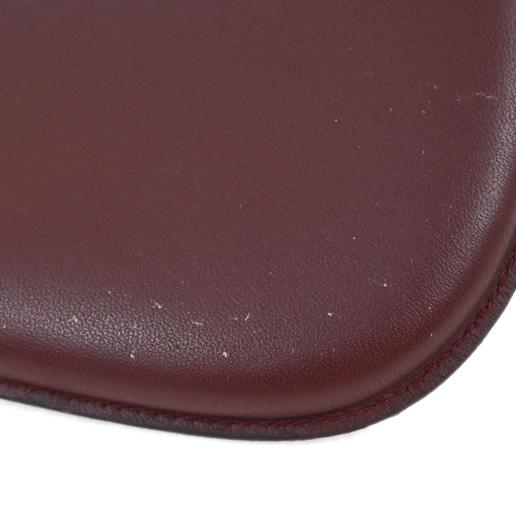 Cartier Bordeaux Leather Coin Walet Pouch L24 154520