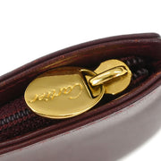 Cartier Bordeaux Leather Coin Walet Pouch L24 154520