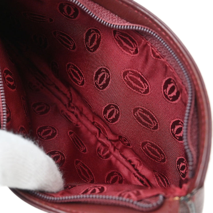Cartier Bordeaux Leather Coin Walet Pouch L24 154520