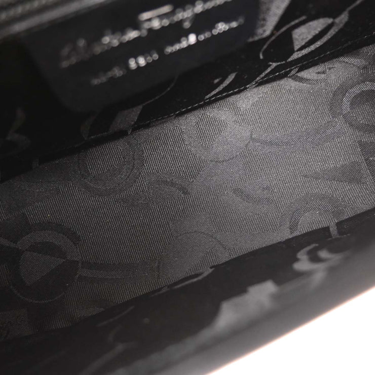 Salvatore Ferragamo Black Leather Handbag AQ-21 9311 154525