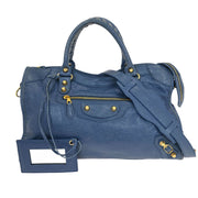 Balenciaga Blue The Giant City 2way Handbag 281770.4230.G.528147  154528